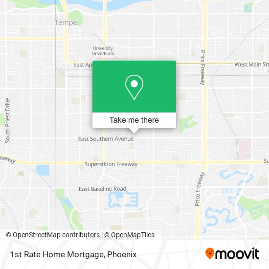 Mapa de 1st Rate Home Mortgage