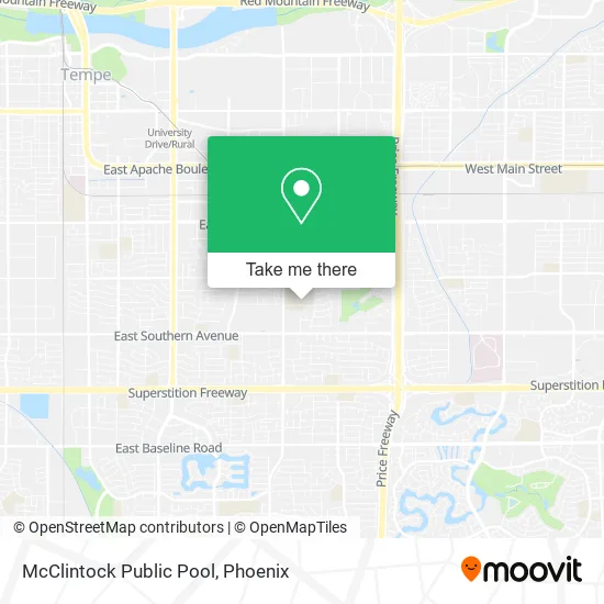 McClintock Public Pool map