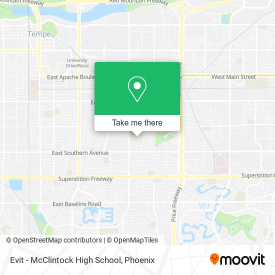 Mapa de Evit - McClintock High School