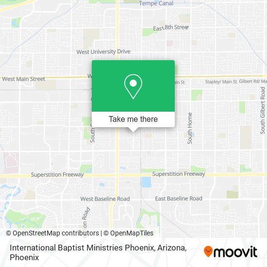 International Baptist Ministries Phoenix, Arizona map