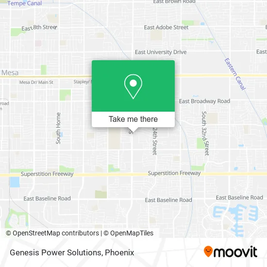 Genesis Power Solutions map