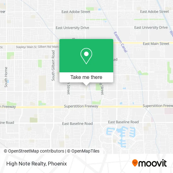High Note Realty map