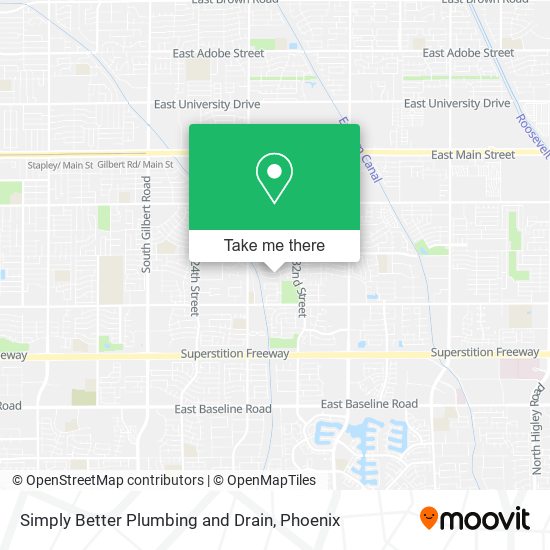 Simply Better Plumbing and Drain map
