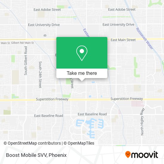 Mapa de Boost Mobile SVV