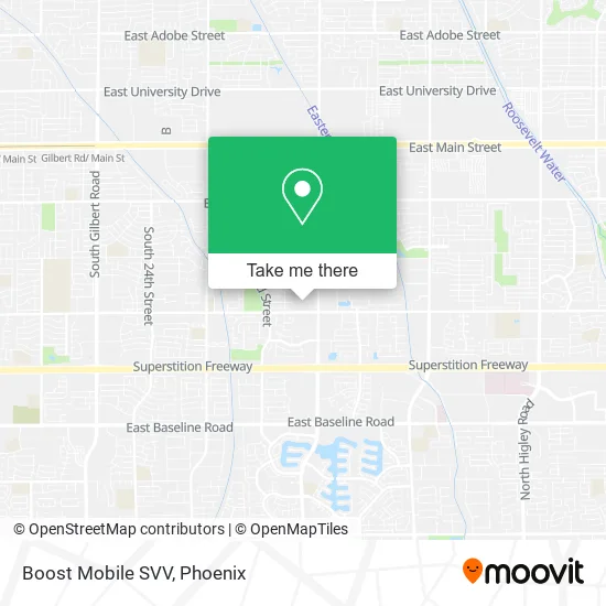 Boost Mobile SVV map