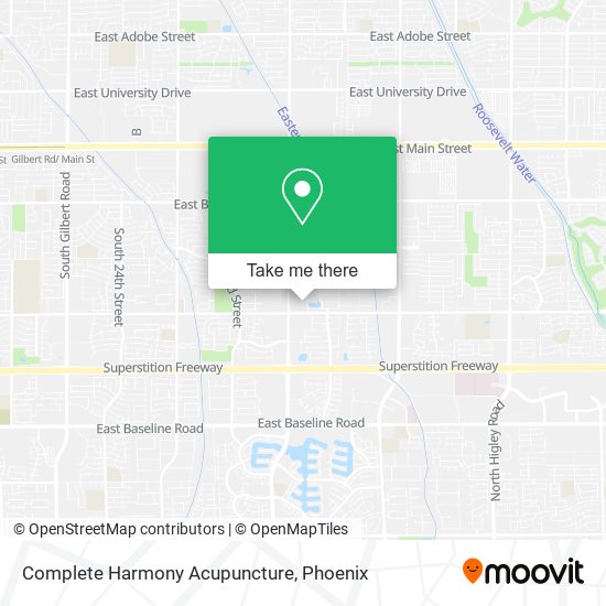Mapa de Complete Harmony Acupuncture