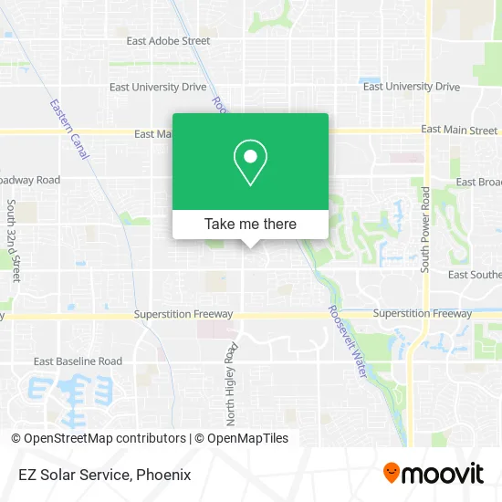 EZ Solar Service map