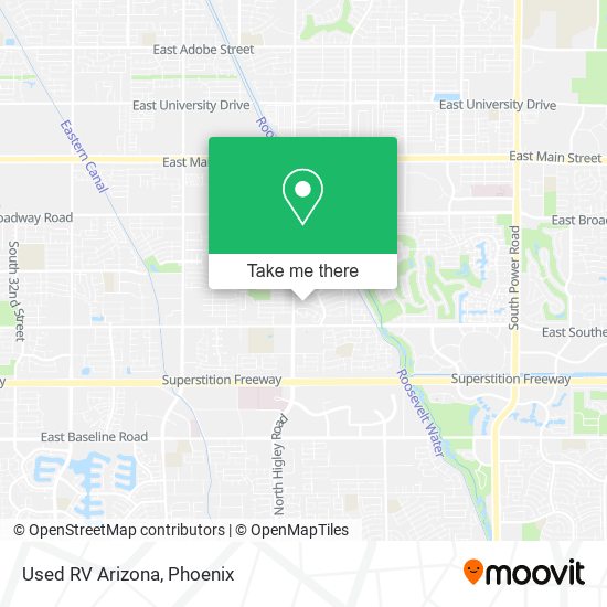 Used RV Arizona map