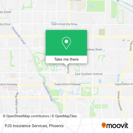 PJS Insurance Services map