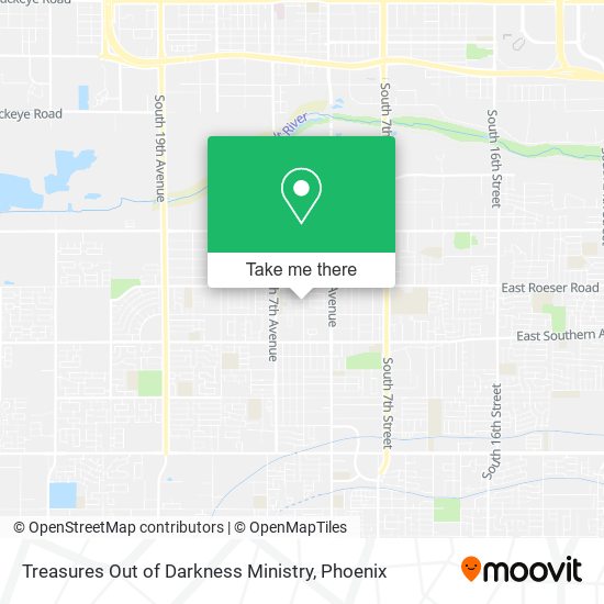 Treasures Out of Darkness Ministry map