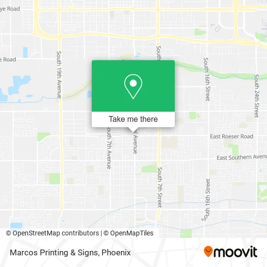 Marcos Printing & Signs map