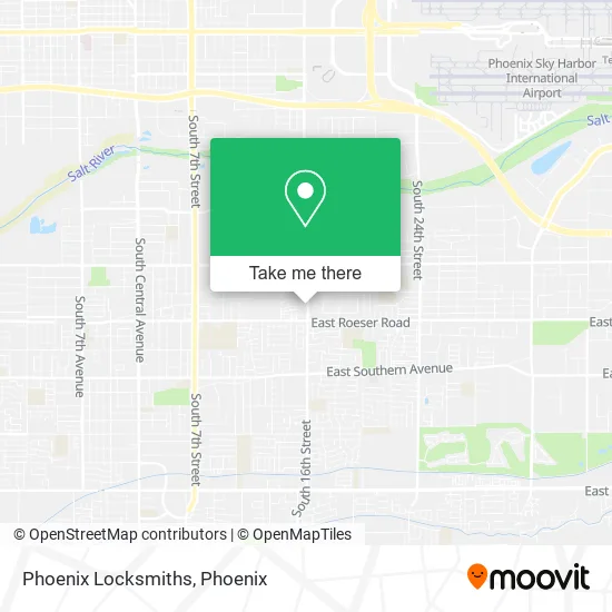 Phoenix Locksmiths map