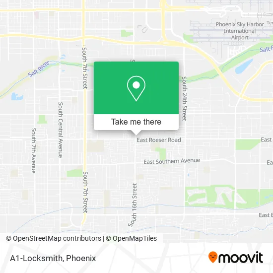 A1-Locksmith map