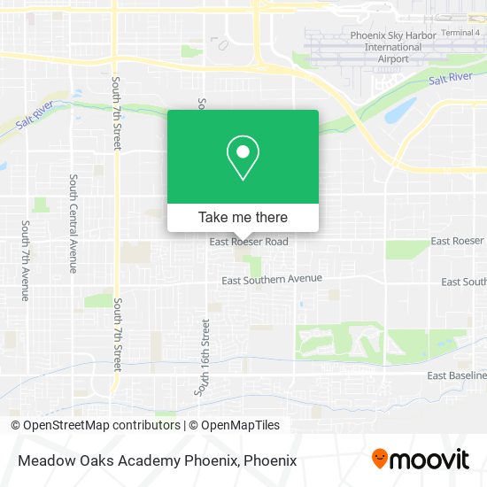 Mapa de Meadow Oaks Academy Phoenix