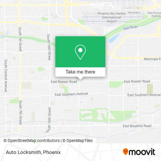 Auto Locksmith map