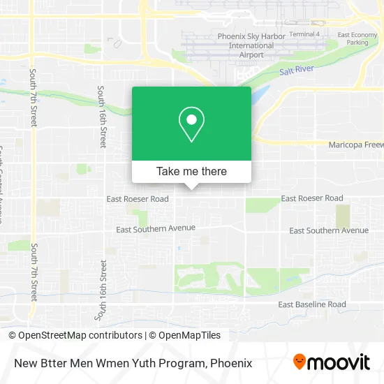 Mapa de New Btter Men Wmen Yuth Program
