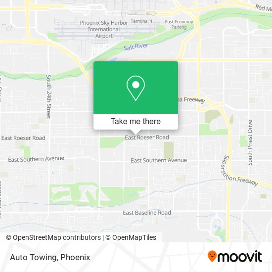 Auto Towing map
