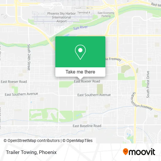 Trailer Towing map