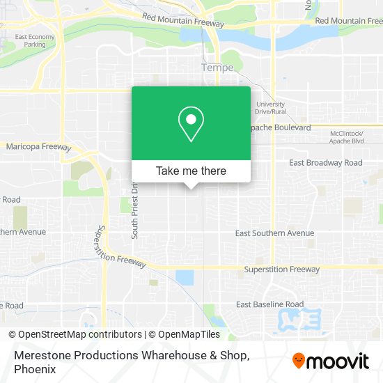 Mapa de Merestone Productions Wharehouse & Shop