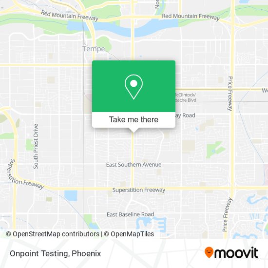 Onpoint Testing map