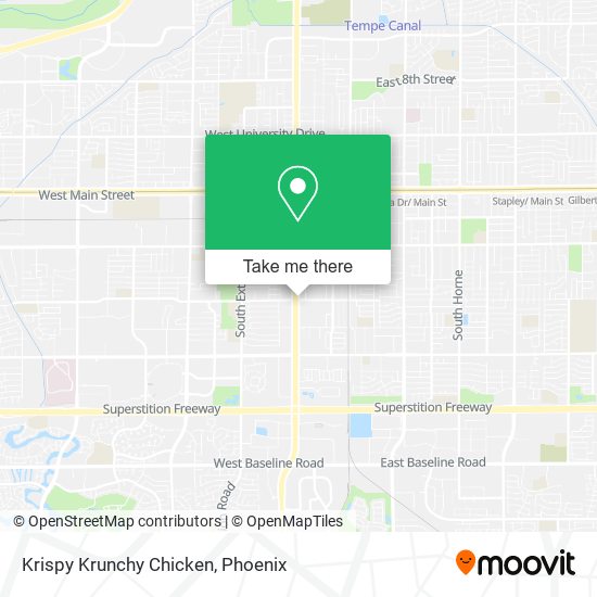 Mapa de Krispy Krunchy Chicken
