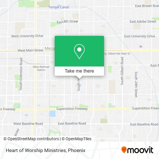 Mapa de Heart of Worship Ministries