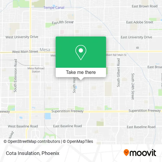 Cota Insulation map