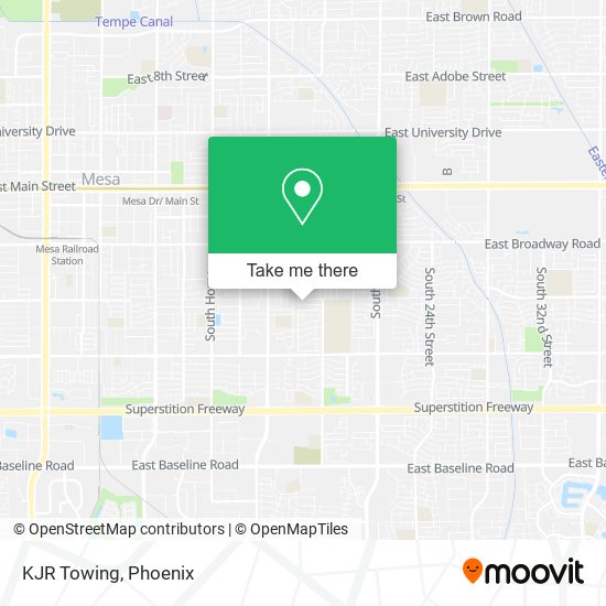 KJR Towing map