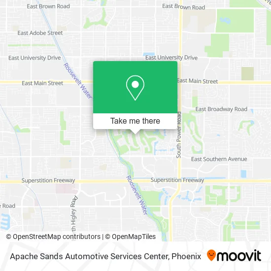 Apache Sands Automotive Services Center map