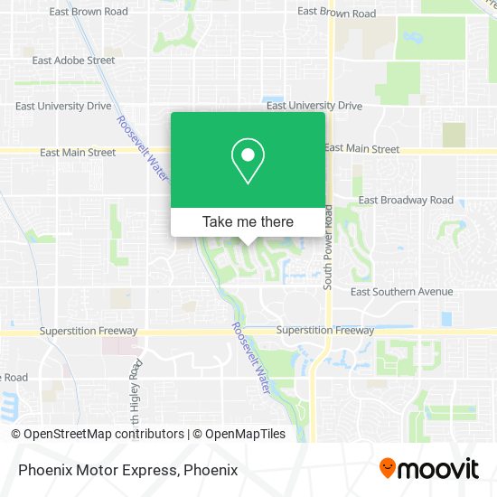Phoenix Motor Express map