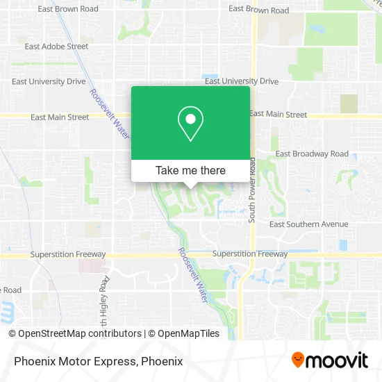 Phoenix Motor Express map