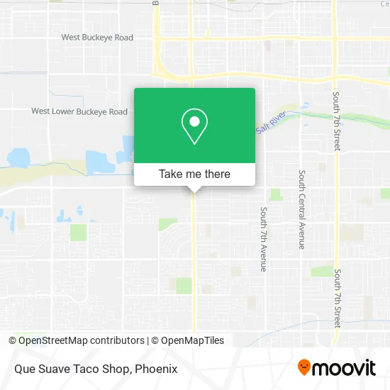 Que Suave Taco Shop map