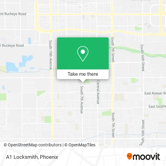 A1 Locksmith map