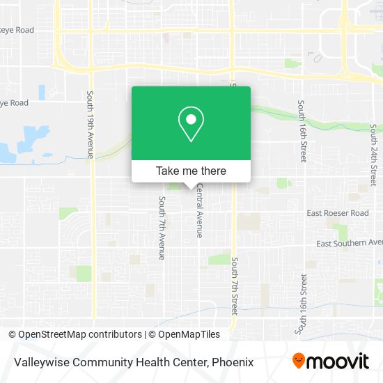 Valleywise Community Health Center map