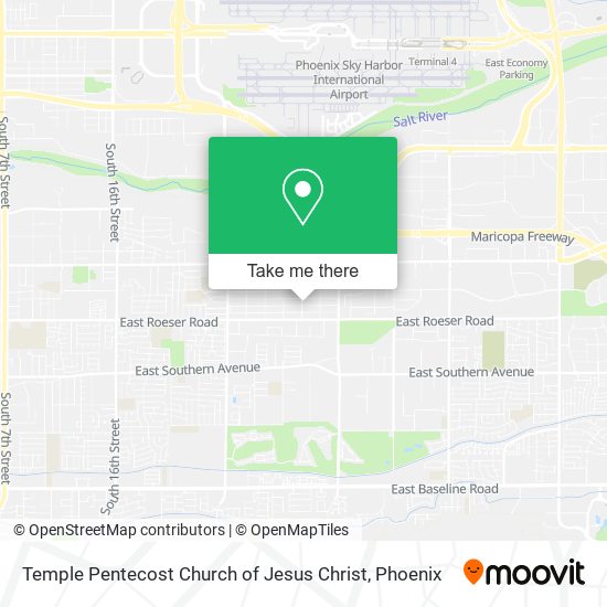 Mapa de Temple Pentecost Church of Jesus Christ