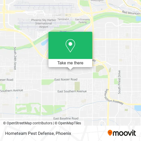 Hometeam Pest Defense map