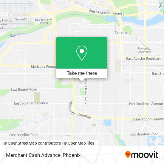 Mapa de Merchant Cash Advance
