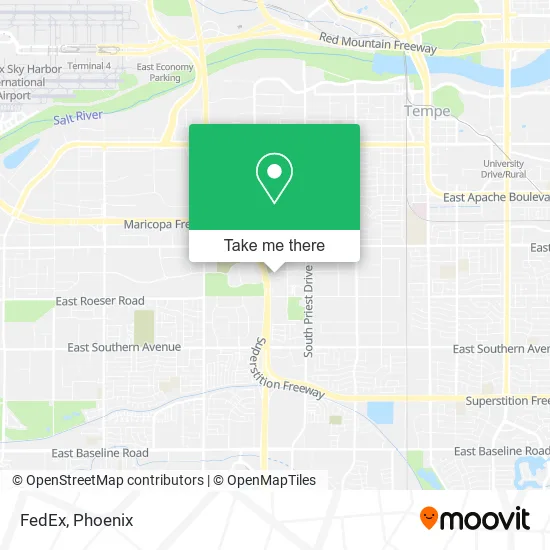 FedEx map