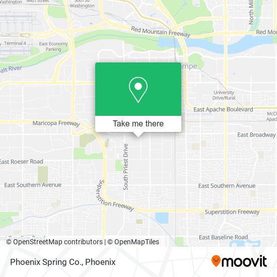 Mapa de Phoenix Spring Co.