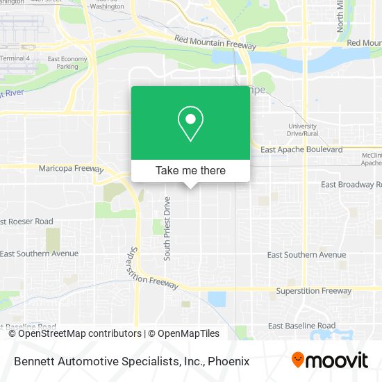 Bennett Automotive Specialists, Inc. map
