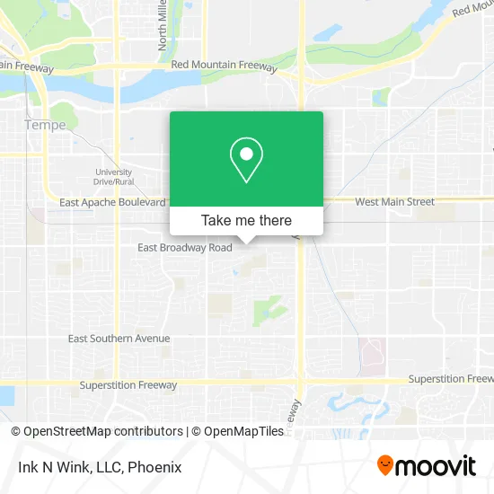 Mapa de Ink N Wink, LLC