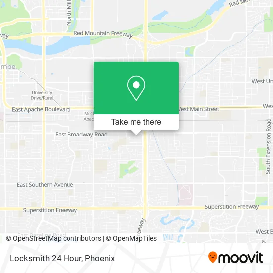 Locksmith 24 Hour map