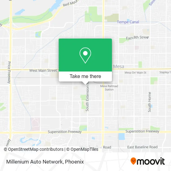 Millenium Auto Network map