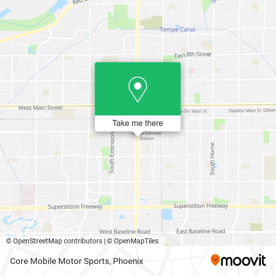 Core Mobile Motor Sports map