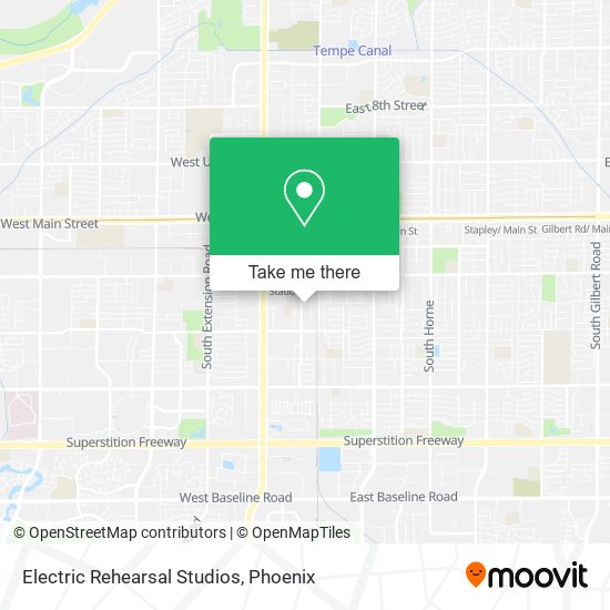 Mapa de Electric Rehearsal Studios