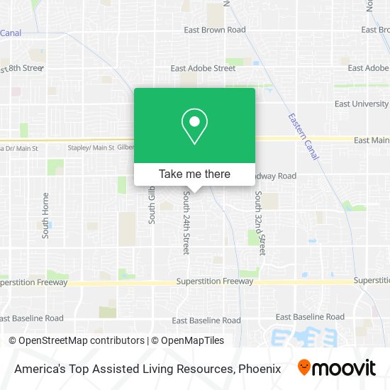America's Top Assisted Living Resources map