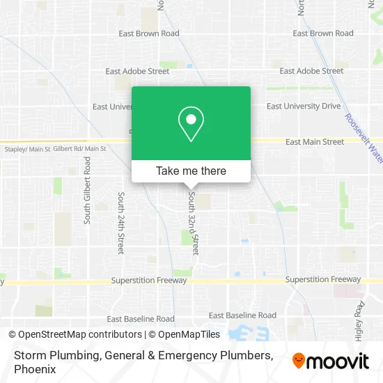 Storm Plumbing, General & Emergency Plumbers map