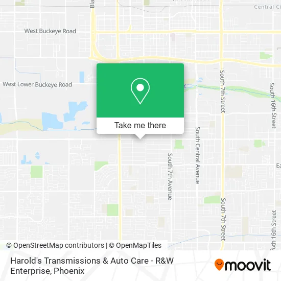 Harold's Transmissions & Auto Care - R&W Enterprise map