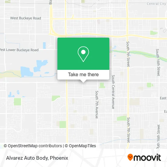 Alvarez Auto Body map