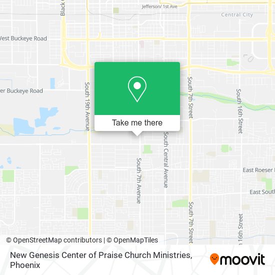 Mapa de New Genesis Center of Praise Church Ministries